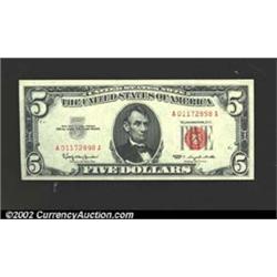 1963 $5 Legal Tender Note, Fr-1536, Gem CU....