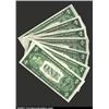 Image 2 : A group of eight 1935A $1 Silver Certificates, Fr-1608, all grading Choice CU to Gem CU. 8 notes...