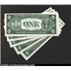 Image 2 : A Group of Five Consecutively Serial Numbered 1935C $1 Silver Certificates, Fr-1612, all grading Cho