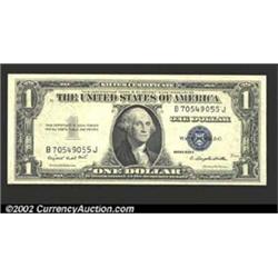 1935G $1 No Motto Silver Certificate, Fr-1616, Gem CU. From the scarcer first B-J block printing....