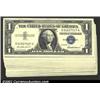 Image 1 : A group of 17 1957 $1 Silver Certificates, Fr-1619, all grading AU to Choice CU. 17 notes...