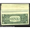 Image 2 : A group of 17 1957 $1 Silver Certificates, Fr-1619, all grading AU to Choice CU. 17 notes...