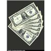 Image 1 : A group of  seven 1957A $1 Silver Certificates, Fr-1620, all grading Choice CU to Gem CU. 7 notes...