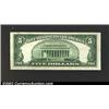 Image 2 : 1953 $5 Silver Certificate, Fr-1655, Choice AU....