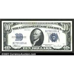 1934C $10 Silver Certificate, Fr-1704, Gem CU....