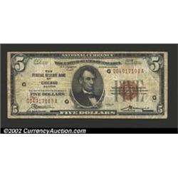 1929 $5 Federal Reserve Bank Note, Fr-1850-G, Fine....