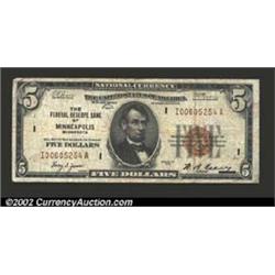 1929 $5 Federal Reserve Bank Note, Fr-1850-I, Fine-VF....