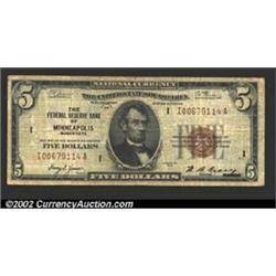 1929 $5 Federal Reserve Bank Note, Fr-1850-I, Fine+....