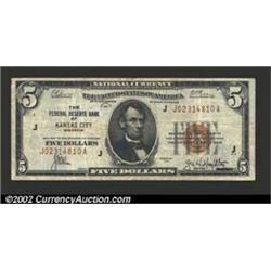 1929 $5 Federal Reserve Bank Note, Fr-1850-J, Fine-VF....