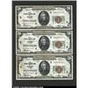 Image 1 : A group of three consecutively serial numbered 1929 $20 Federal Reserve Bank Notes, Fr-1870-G, all g