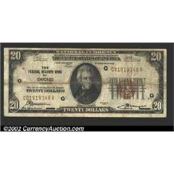 1929 $20 Federal Reserve Bank Note, Fr-1870-G, Fine....