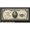 Image 1 : 1929 $20 Federal Reserve Bank Note, Fr-1870-I, Fine. Two tears are present in the top edge....