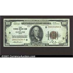 1929 $100 Federal Reserve Bank Note, Fr-1890-D, Choice CU....