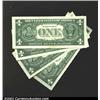Image 2 : A Group of Four 1963 $1 Federal Reserve Notes: (2) Fr-1900-E*; Fr-1900-F*; and a Fr-1900-H*. All gra