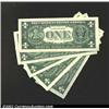 Image 2 : A District Set of 1963-B $1 Federal Reserve Notes, Fr-1902, all grading Gem CU. 5 notes...