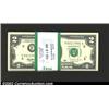 Image 1 : An original pack of (100) 1995 $2 Federal Reserve Notes, Fr-1936-F, Gem CU. 100 notes...