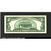 Image 2 : 1950 $5 Narrow Federal Reserve Note, Fr-1961-D, Gem CU....