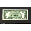 Image 2 : 1950 $5 Wide II Federal Reserve Note, Fr-1961-L, Gem CU....