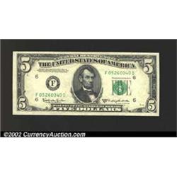 1950-D $5 Federal Reserve Note, Fr-1965-F, Gem CU....