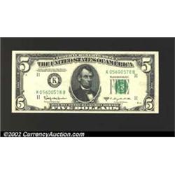 1950-D $5 Federal Reserve Note, Fr-1965-K, Gem CU....