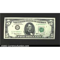 1963-A $5 Federal Reserve Note, Fr-1968-G*, Gem CU....