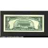 Image 2 : 1963-A $5 Federal Reserve Note, Fr-1968-G*, Gem CU....