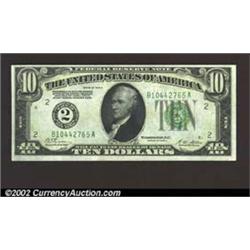 1928-A $10 Federal Reserve Note, Fr-2001-B, Choice-Gem CU....