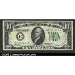 1934-A $10 Federal Reserve Note, Fr-2006-B*, Fine-VF....