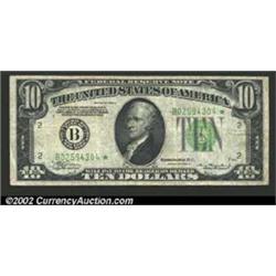 1934-A $10 Federal Reserve Note, Fr-2006-B*, Fine-VF....