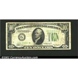 1934-A $10 Federal Reserve Note, Fr-2006-G*, Fine....