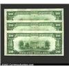 Image 2 : A consecutive trio of 1928-B $20 Federal Reserve Notes, Fr-2052-G, all grading Choice CU to Gem CU..