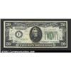 Image 1 : 1934 $20 Federal Reserve Note, Fr-2054-I, AU. There is a pinhole near the center....