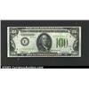 Image 1 : 1934 $100 Light Green Seal Federal Reserve Note, Fr-2152-E, Choice AU....