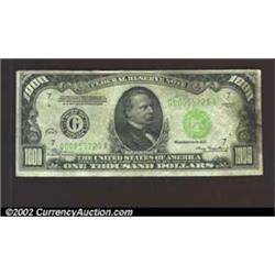 1934 $1,000 Federal Reserve Note, Fr-2211-G, VF-XF....