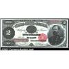 Image 1 : 1891 $2 Treasury Note, Fr-357, CGA Gem Uncirculated 65. A spectacular Gem McPherson Deuce with nearl