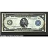 Image 1 : 1914 $5 Federal Reserve Note, Fr-855a, VF+....