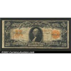 1922 $20 Gold Certificate, Fr-1187, Fine....