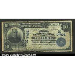 Motley, MN - $10 1902 Date Back Fr. 616 First NB Ch. # 7764Only nine large size notes from this bank