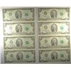 Image 2 : 3 uncut sheets of 4 1976 $2 FRN  est $50-$60