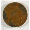 Image 1 : 1866 INDIAN ONE CENT VF SOME DARKER SPOTS