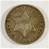 Image 2 : 1851 3 CENT SILVER CHOICE AU