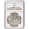 Image 1 : 1877 TRADE DOLLAR NGC MS60, VERY NICE