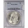 Image 1 : 1887O  Morgan $ PCGS63    est $125-$150