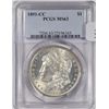 Image 1 : 1891CC  Morgan $ PCGS63   est $650-$675