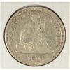 Image 1 : 1877 SEATED QUARTER VF - XF PLEASE READ OUR TERMS AND CONDITIONS BEFORE BIDDING