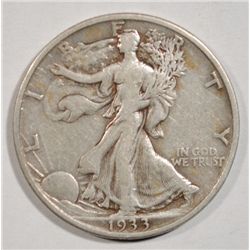 1933-S WALKING LIBERTY HALF DOLLAR VF-XF