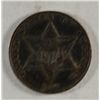 Image 2 : 1860 3 CENT SILVER XF-AU NICE