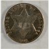 Image 2 : 1862 3 CENT SILVER AU CLEANED