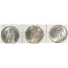 Image 2 : ( 3 ) NICER BU PEACE SILVER DOLLARS