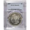Image 1 : 1897  Morgan $  PCGS63PL est $75-$80